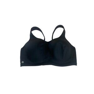 Livi Active Women's Black Moulded Underwire Full Coverage Sports Bra - 44DDD